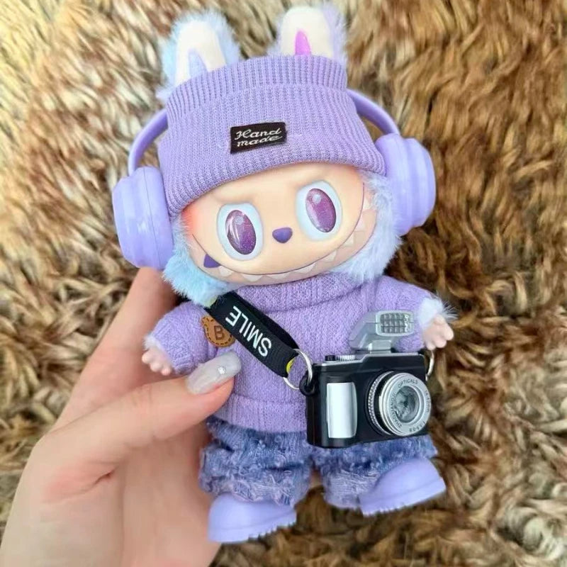 Doll Sweater Pants Shoes set For labubu Clothes 17 cm Doll Accessories,Toys For Girls,Christmas Festival Birthday Present