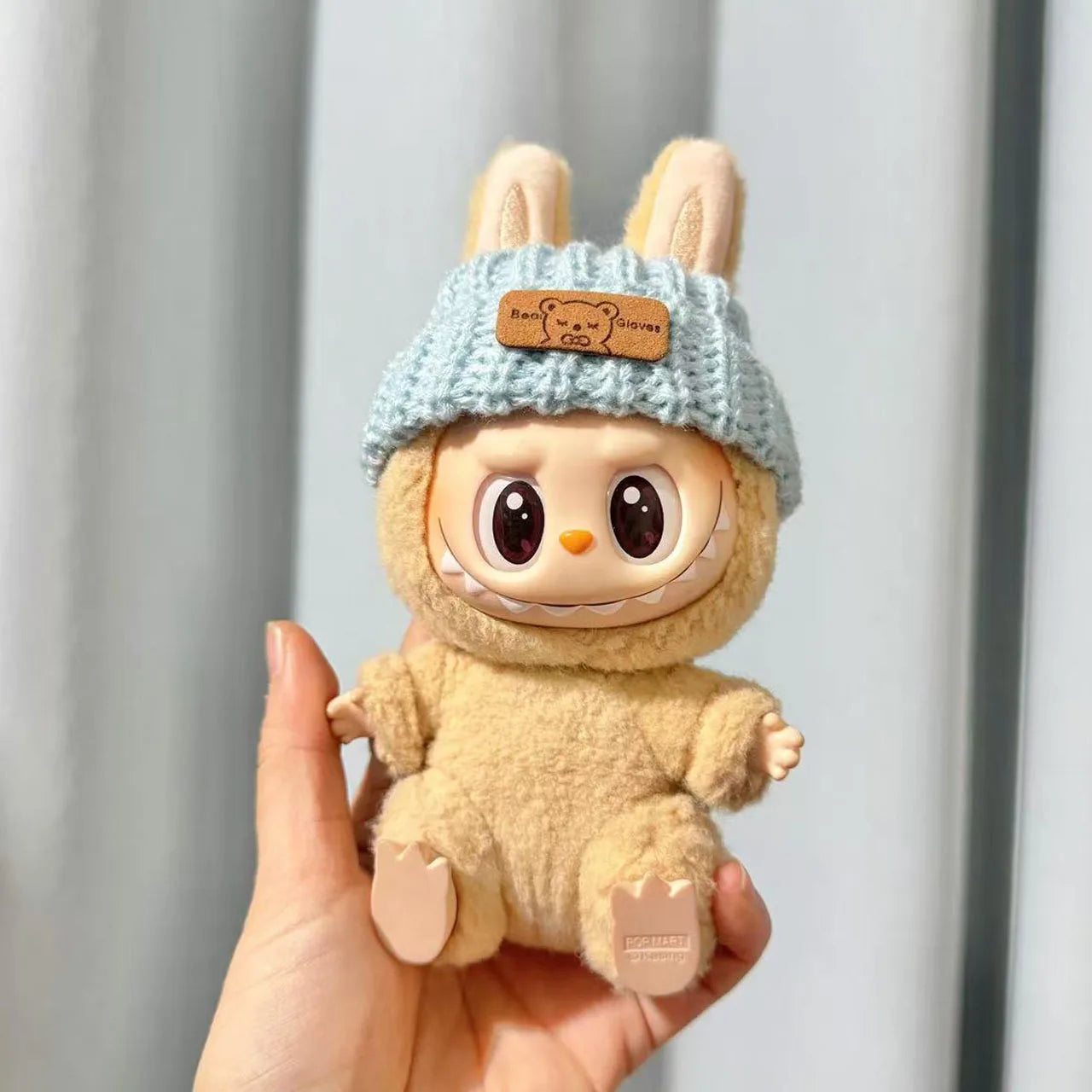 Doll clothes for Labubu Outfit V1 V2 V3 17cm Dolls Sitting Accessories Glasses Clothing Designer Kids Gift Sweater Hat Bag Set