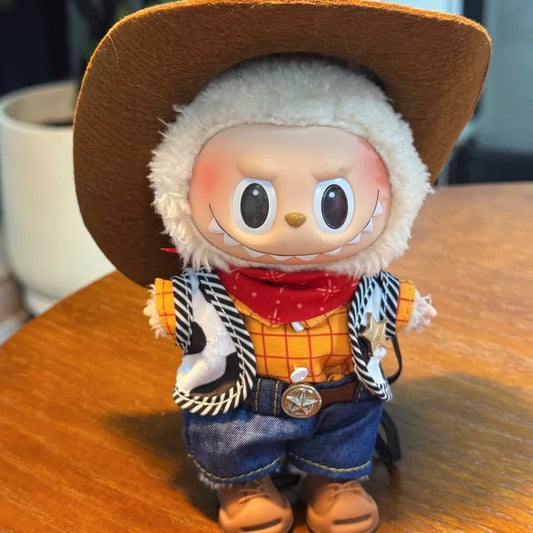 For Labubu Baby Clothes Buzz Lightyear Woody Toy Story Labubu Baby Clothes Macaron Vinyl Doll Only Baby Clothes Diy Gift